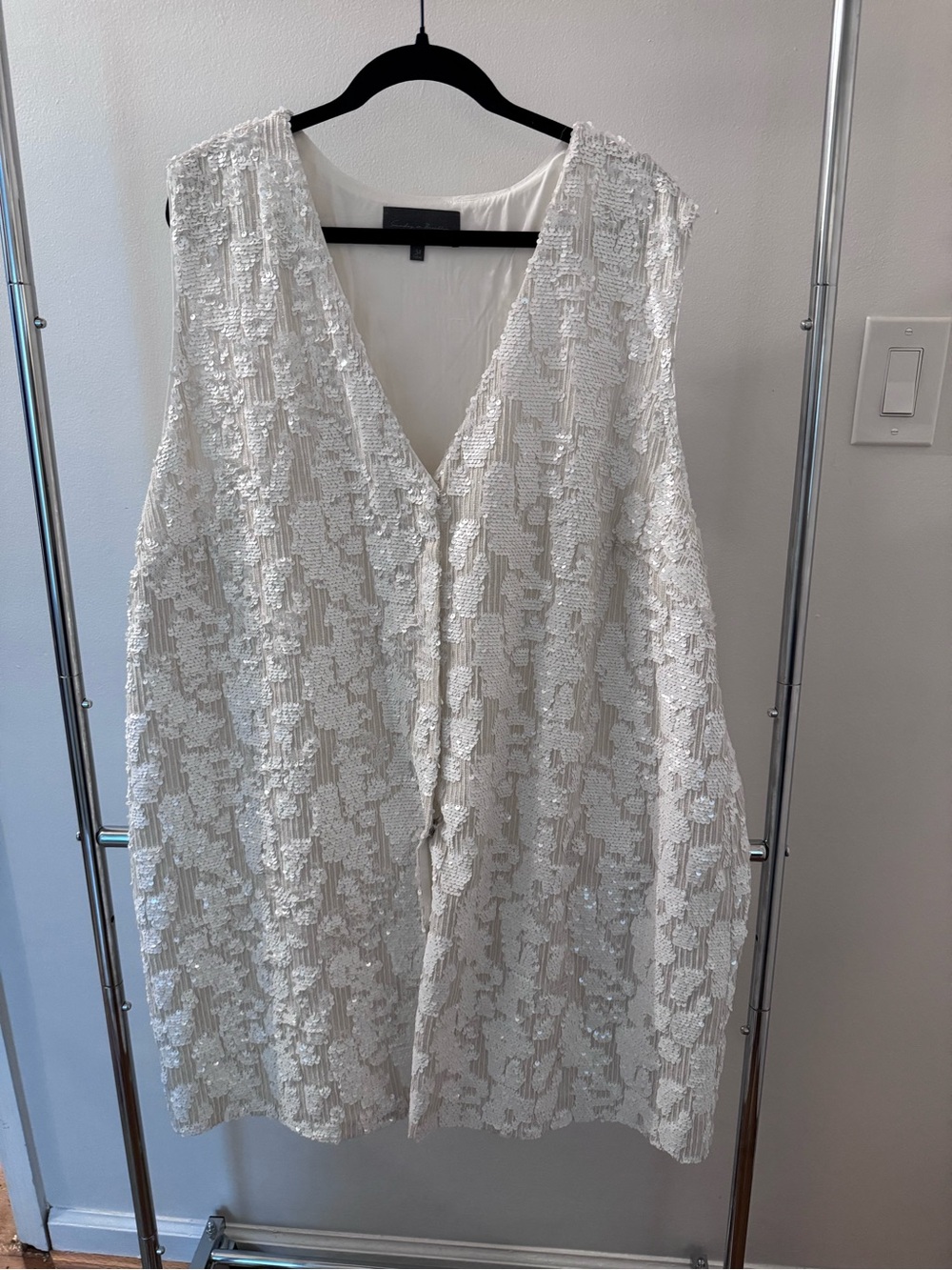 Sunday in Brooklyn White Sequin Mini Dress